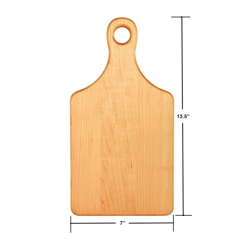 Laser Engraved Chop It Like It's Hot Cutting Board (Rectangle or Paddle Shaped Options)