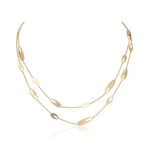 Layered Confetti Gold Necklace
