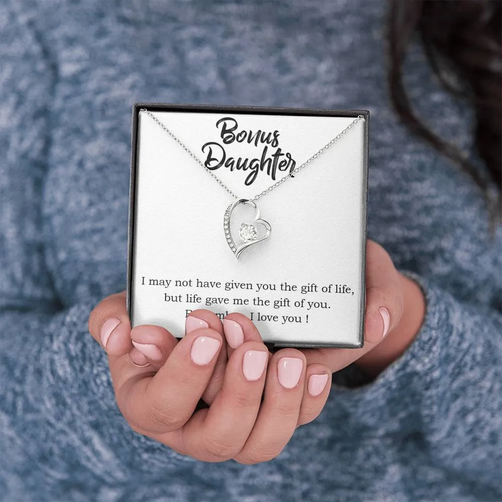 Life gave me the gift of you-Sentimental Heart Necklace for Daughter