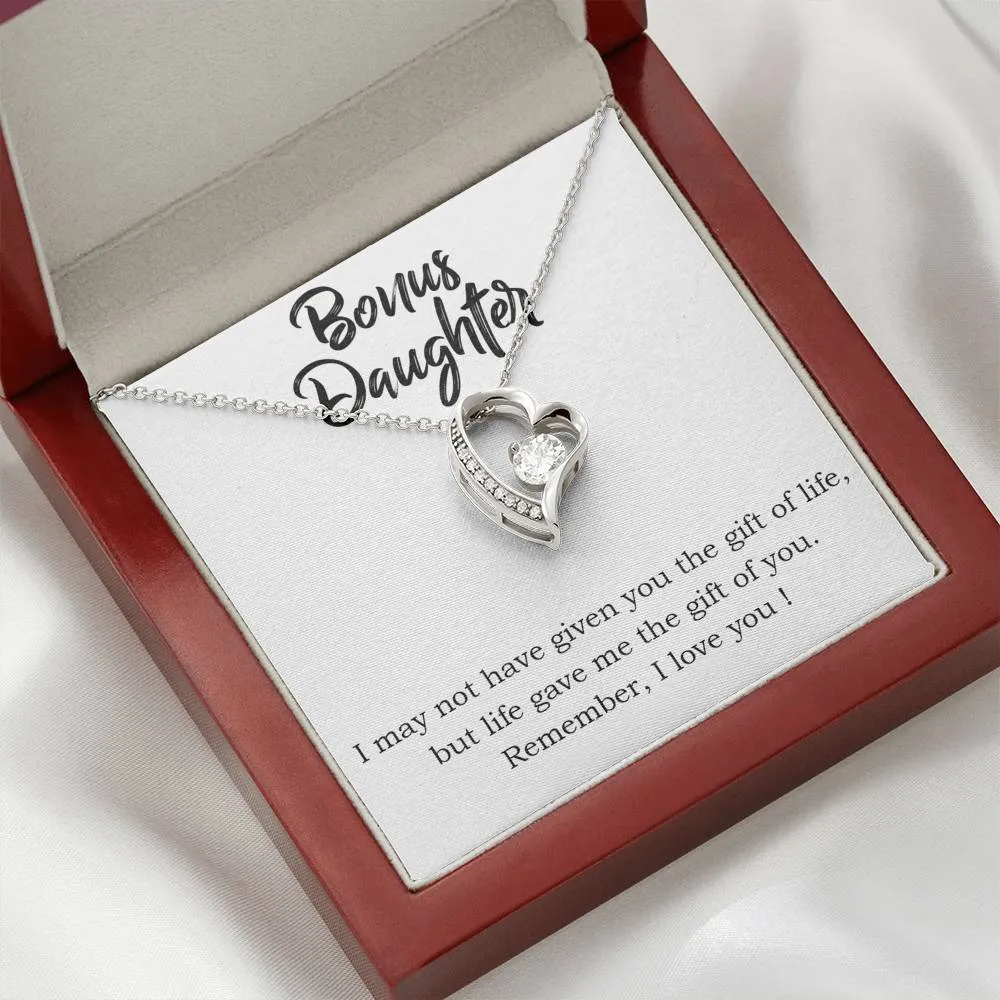 Life gave me the gift of you-Sentimental Heart Necklace for Daughter
