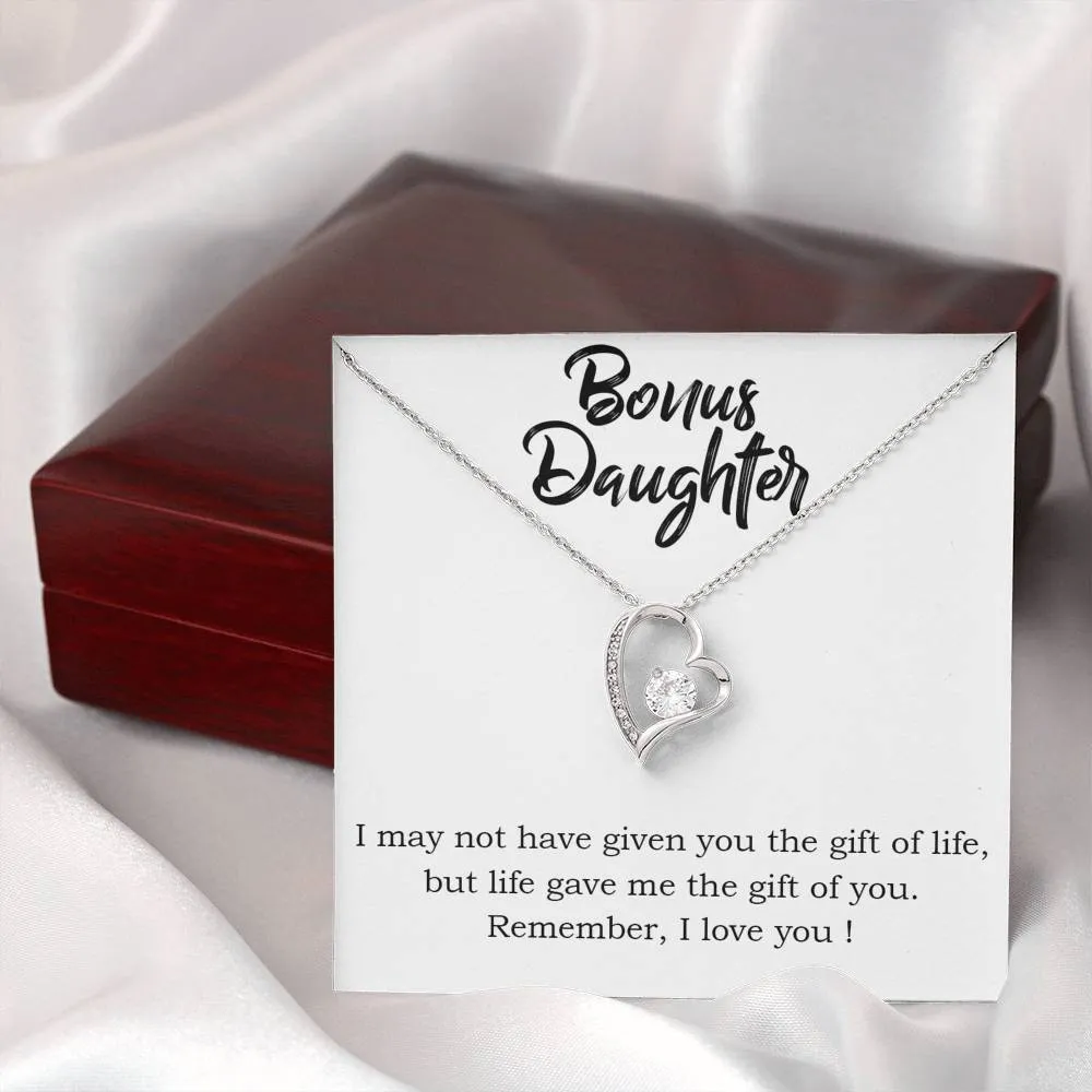 Life gave me the gift of you-Sentimental Heart Necklace for Daughter