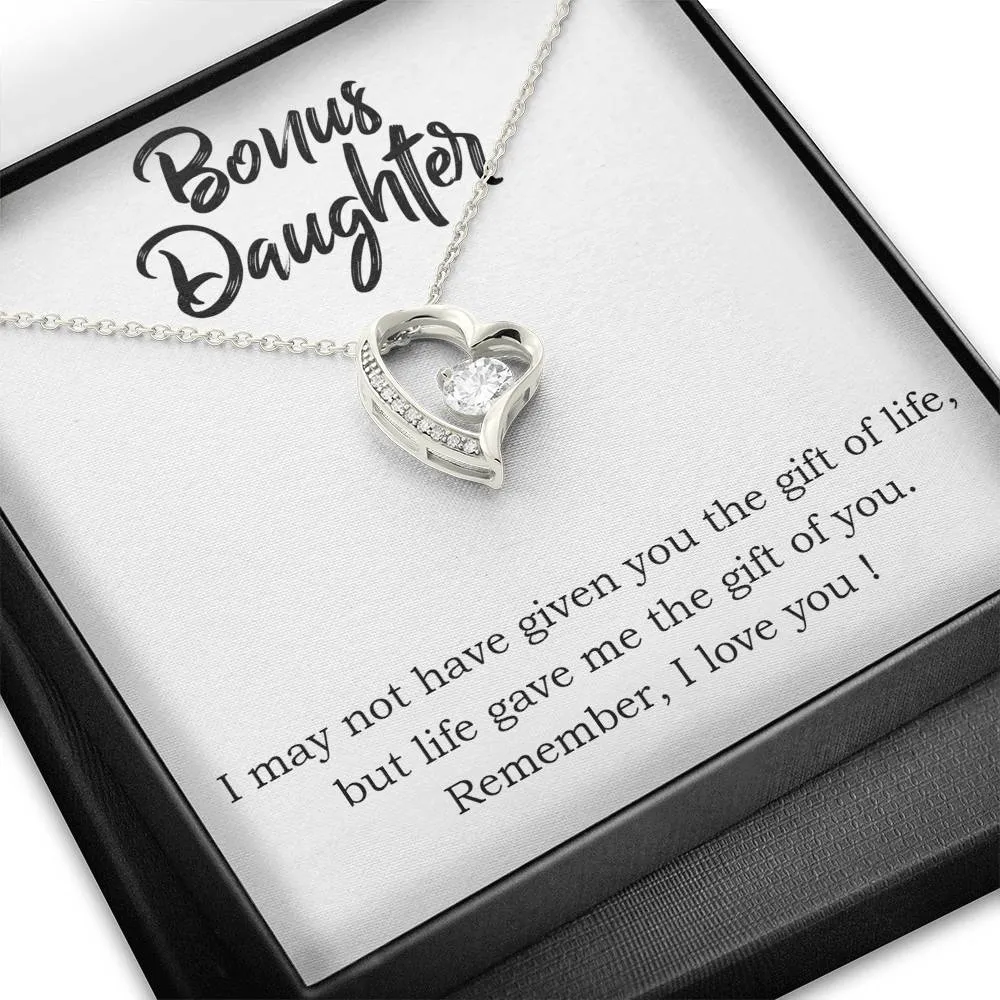 Life gave me the gift of you-Sentimental Heart Necklace for Daughter