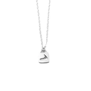 Lock Charm Necklace in Silver by Skar Jewelry