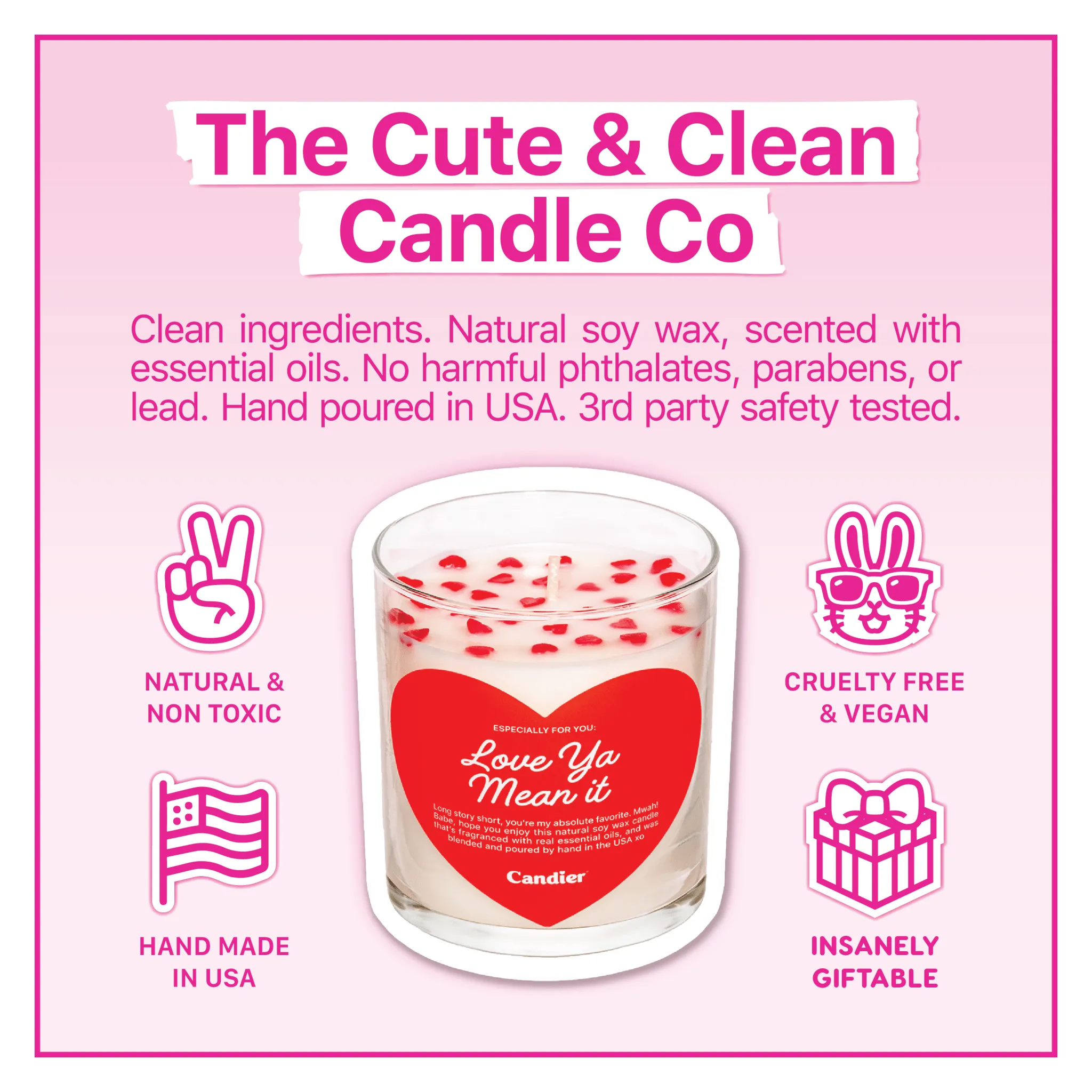 LOVE YA, MEAN IT CANDLE