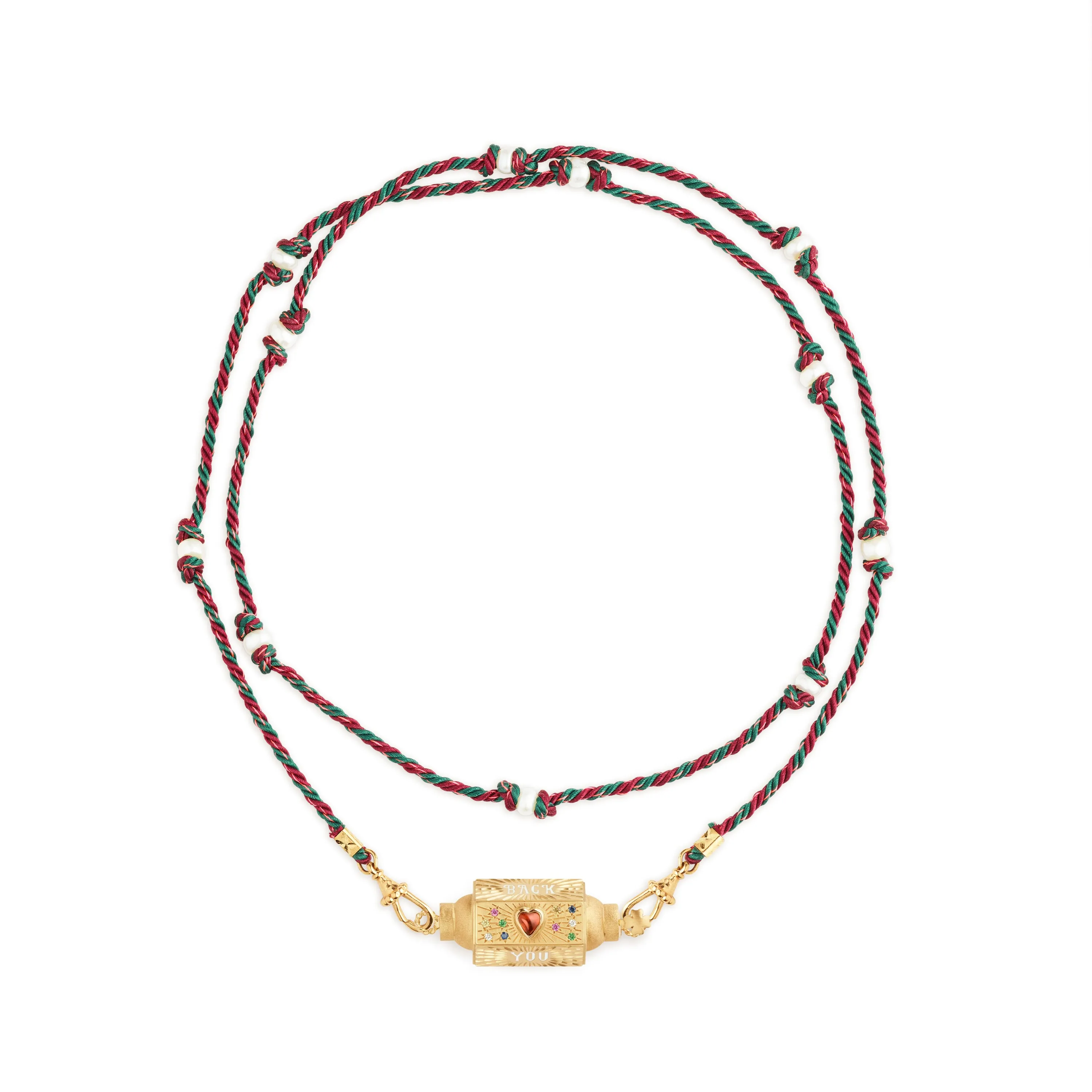 Love You Multicolored Sapphire Locket
