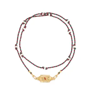 Love You Multicolored Sapphire Locket