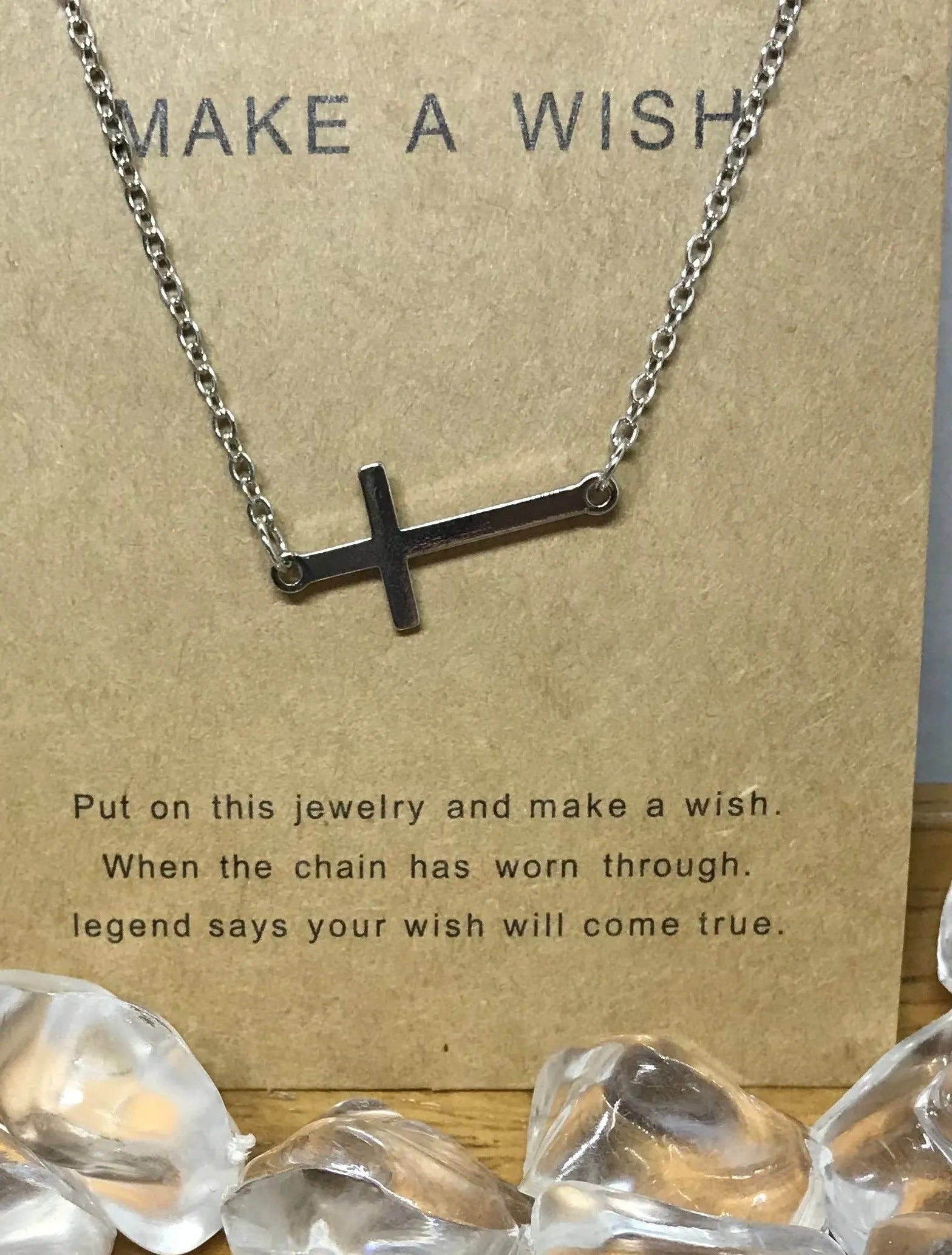Make a Wish Cross Necklace