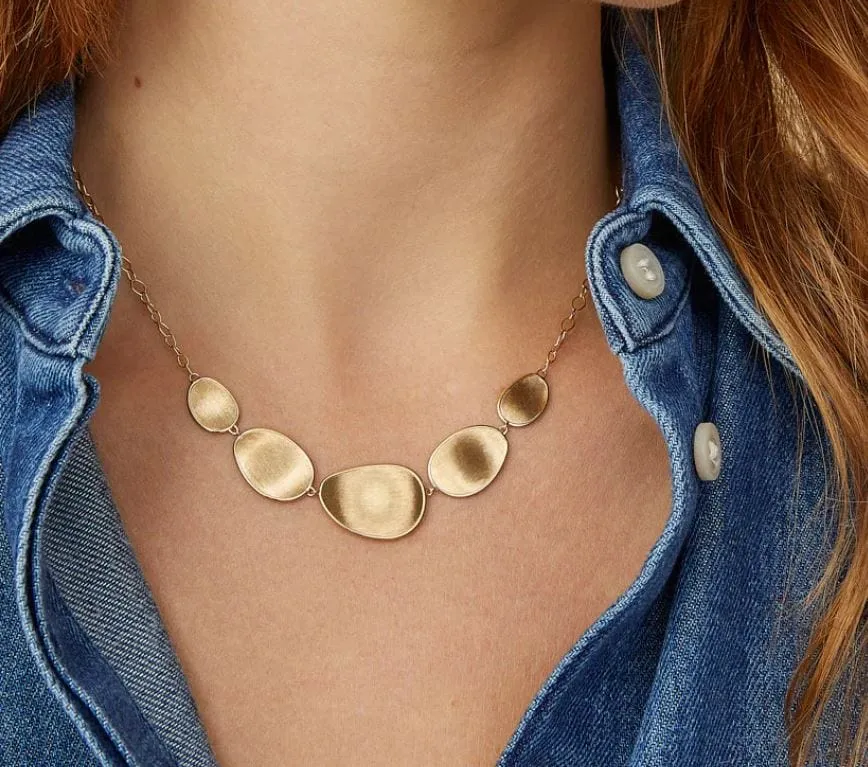 Marco Bicego 18K Yellow Gold Lunaria Five Section Necklace