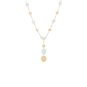 Marco Bicego Siviglia Aquamarine & Gold Lariat Necklace