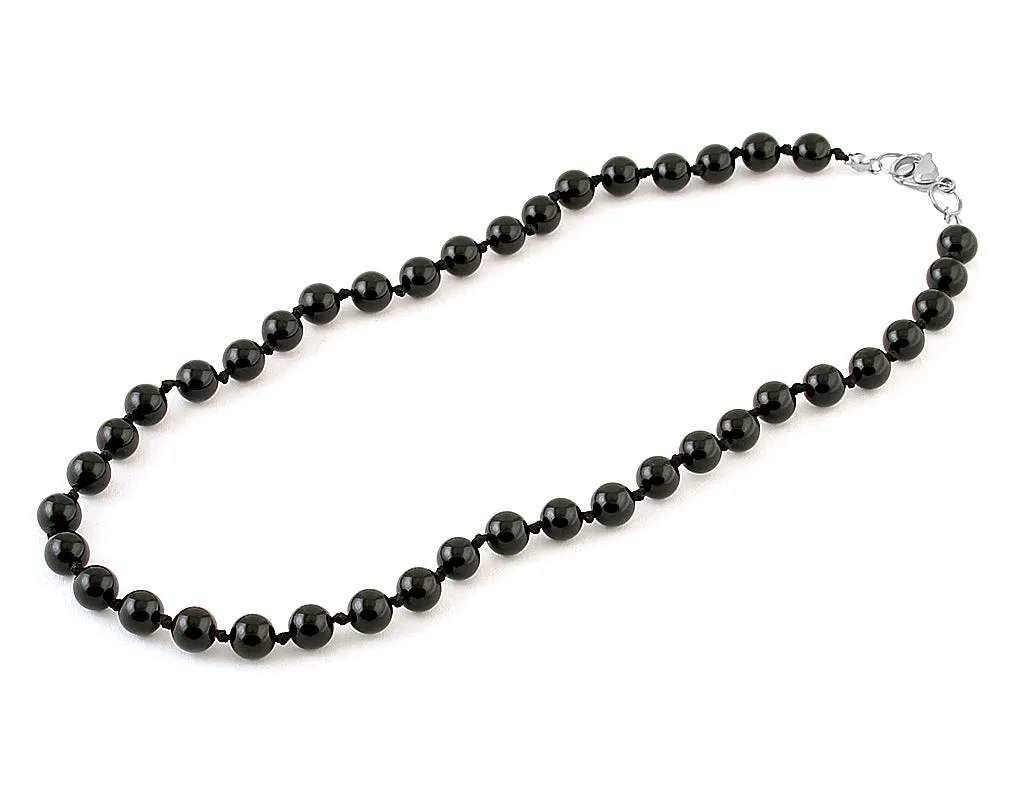 Men’s onyx necklace