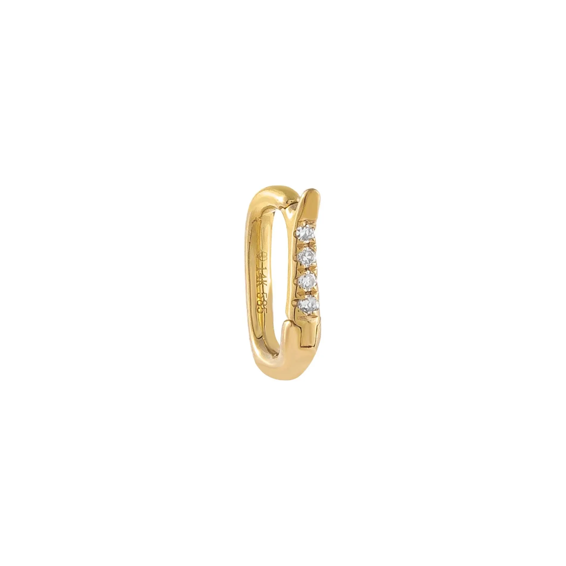 Mini Diamond Charm Clicker 14K