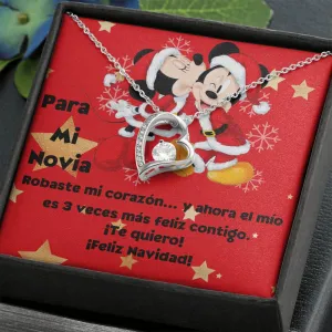 minnie mouse necklace para novia