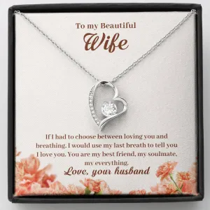 My everything- Sentimental Heart Necklace for Wife