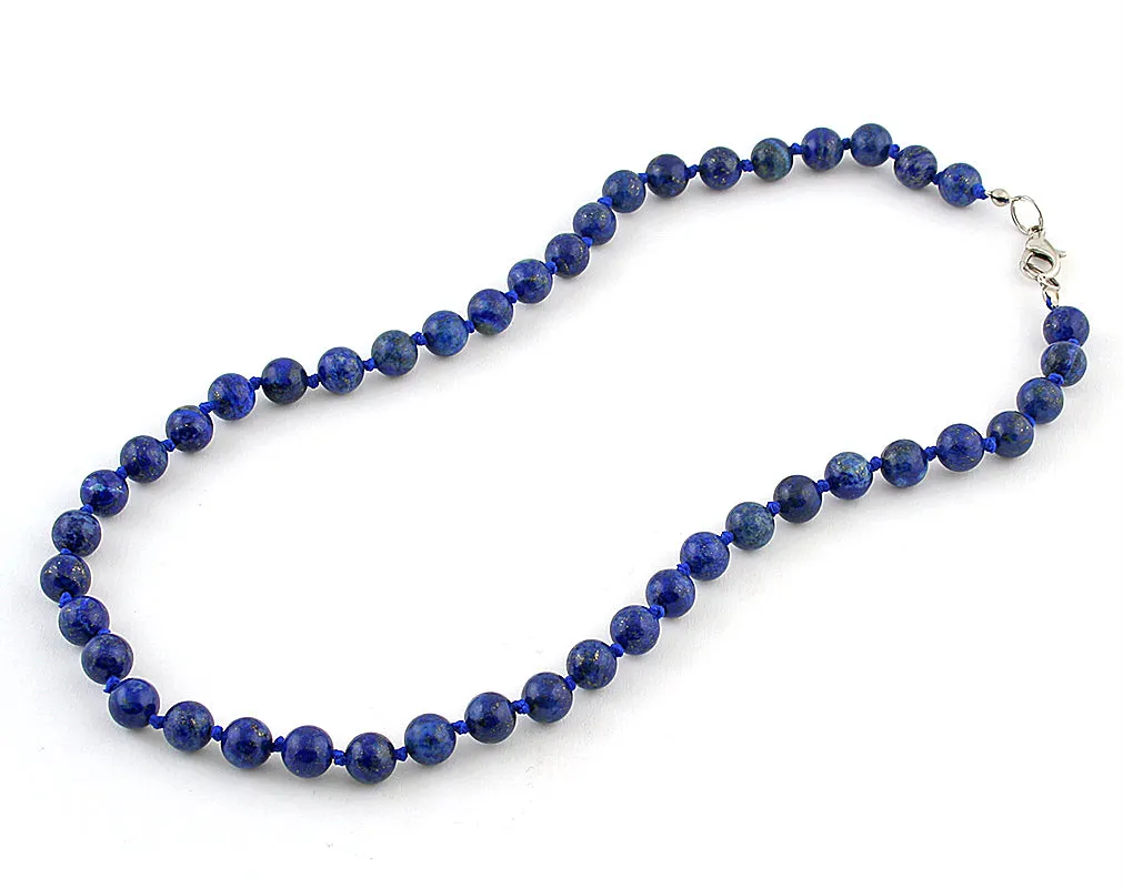 Natural lapis lazuli necklace
