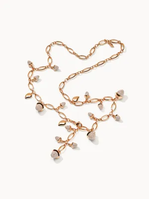 Necklace MIKADO Diamond Pavé - 56 cm with Diamond Pavé