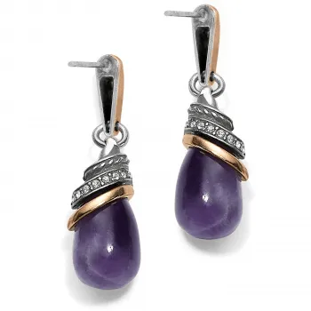 Neptune's Rings Amethyst Teardrop Earrings JA497C