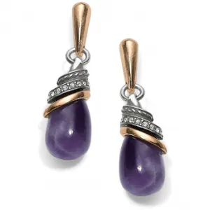 Neptune's Rings Amethyst Teardrop Earrings JA497C