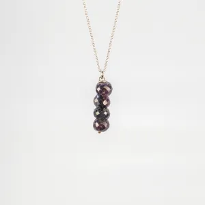 NEW! Stacked Blue Sapphire Pendant by Rina Young