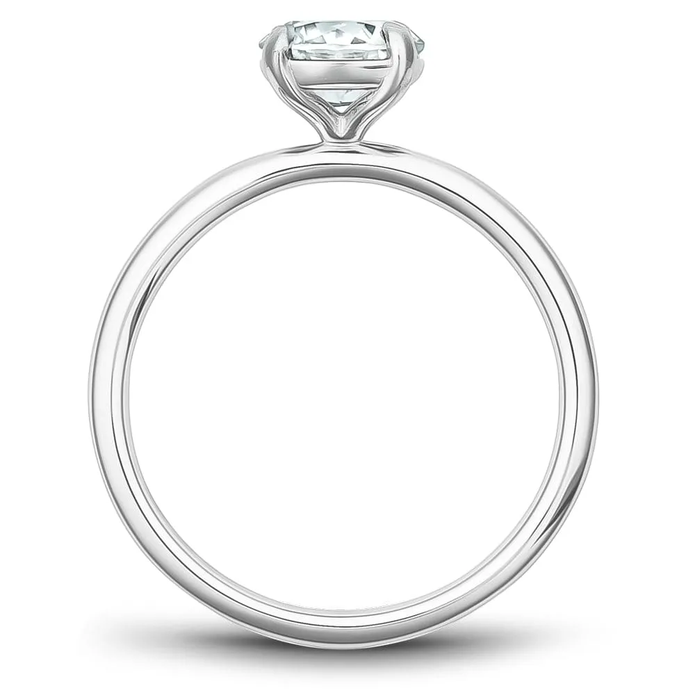 Noam Carver 14kt White Gold 1.30ct Round Solitaire Engagement Ring