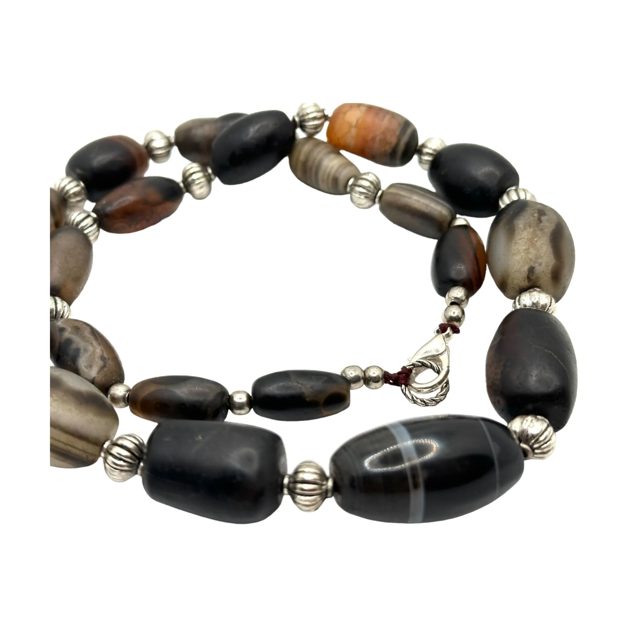 Old Tibetan Dzi Agate Necklace