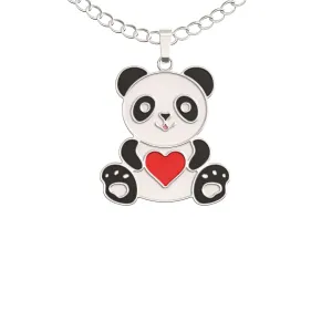 Panda Necklace Gift – Cute Panda Heart Pendant