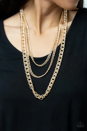 Paparazzi Chain of Champions - Gold Chain Necklace