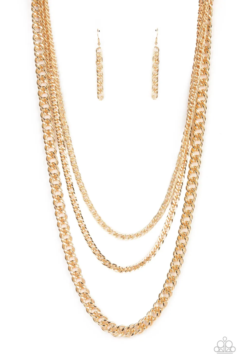 Paparazzi Chain of Champions - Gold Chain Necklace