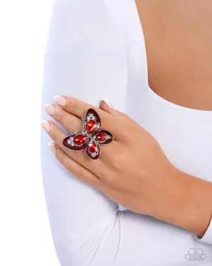 Paparazzi Floating Fantasy - Red Ring