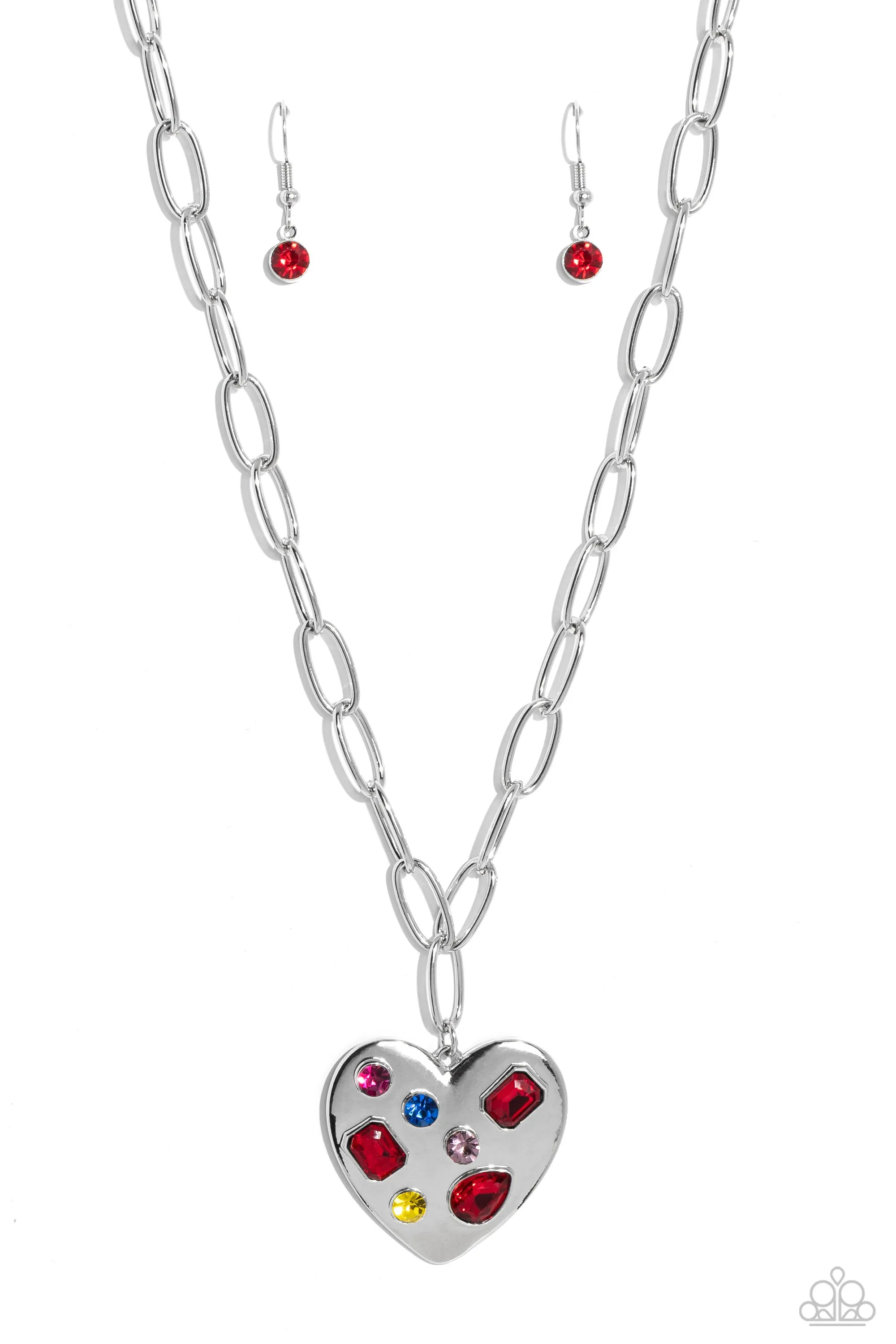 Paparazzi Online Dating - Red Necklace
