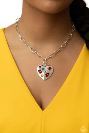 Paparazzi Online Dating - Red Necklace