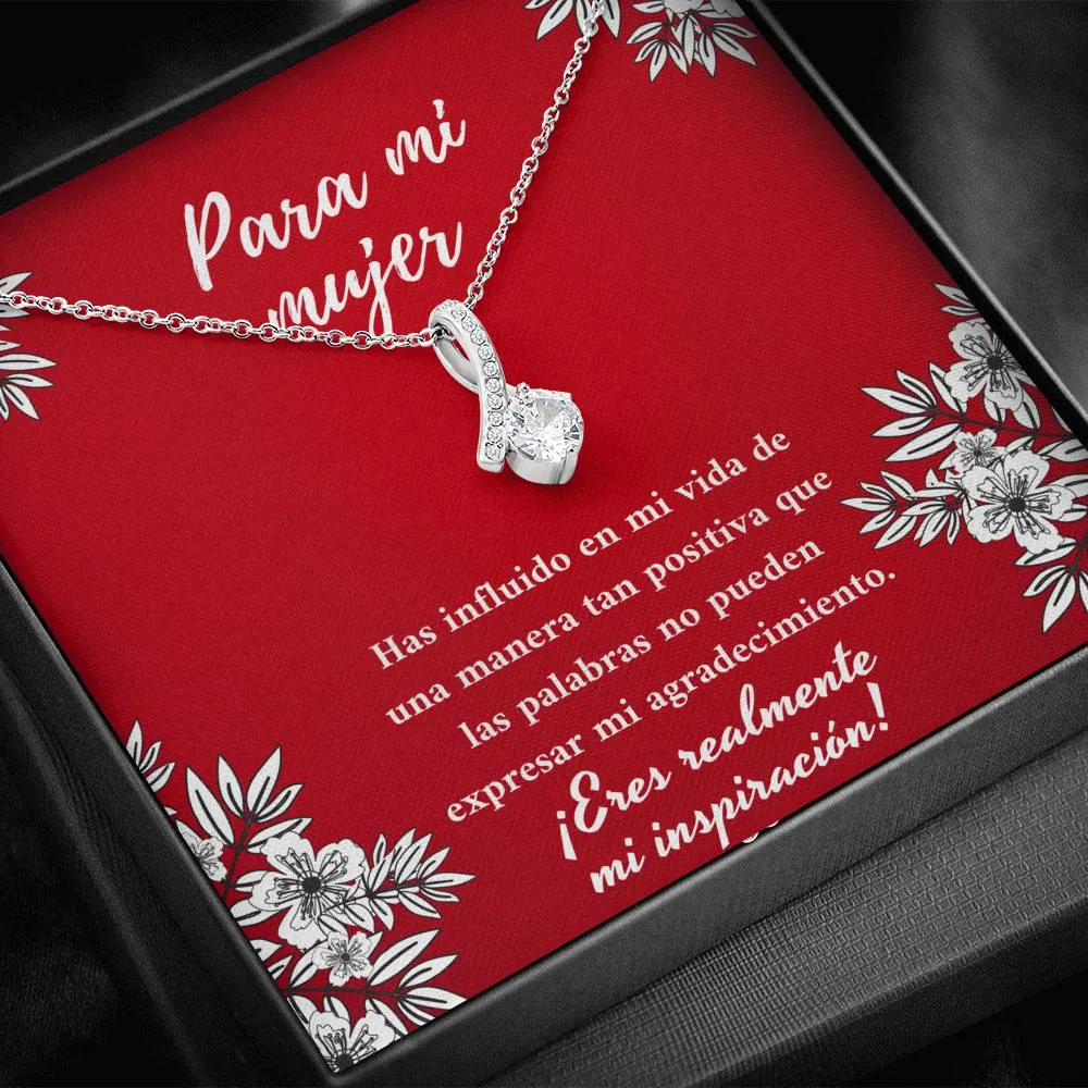 Para mi mujer eres mi inspiración
