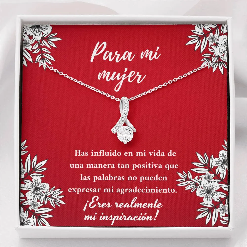 Para mi mujer eres mi inspiración