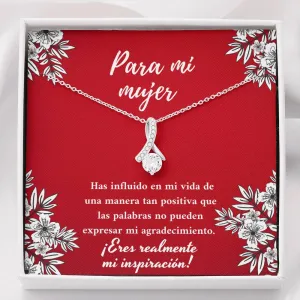 Para mi mujer eres mi inspiración