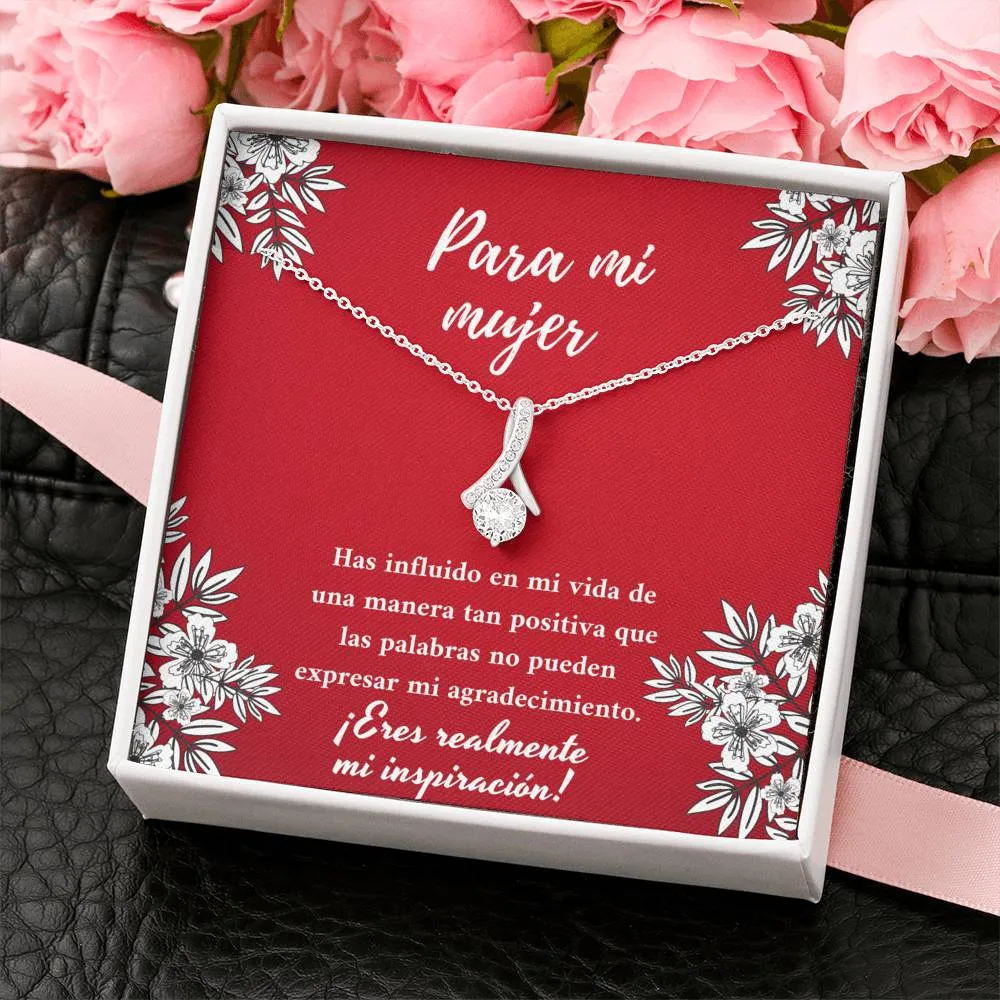 Para mi mujer eres mi inspiración