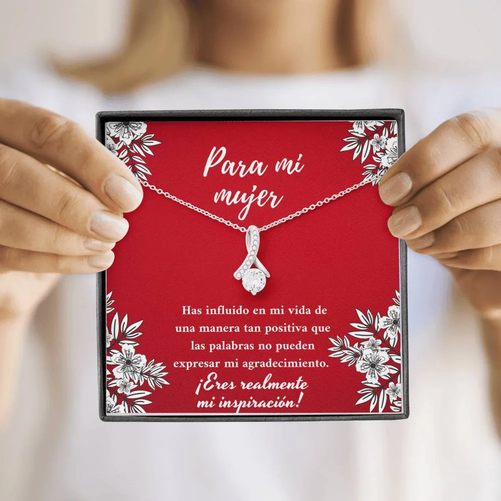 Para mi mujer eres mi inspiración