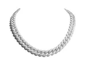 Pave Diamond Chain Link Necklace 19.61ct t.w.