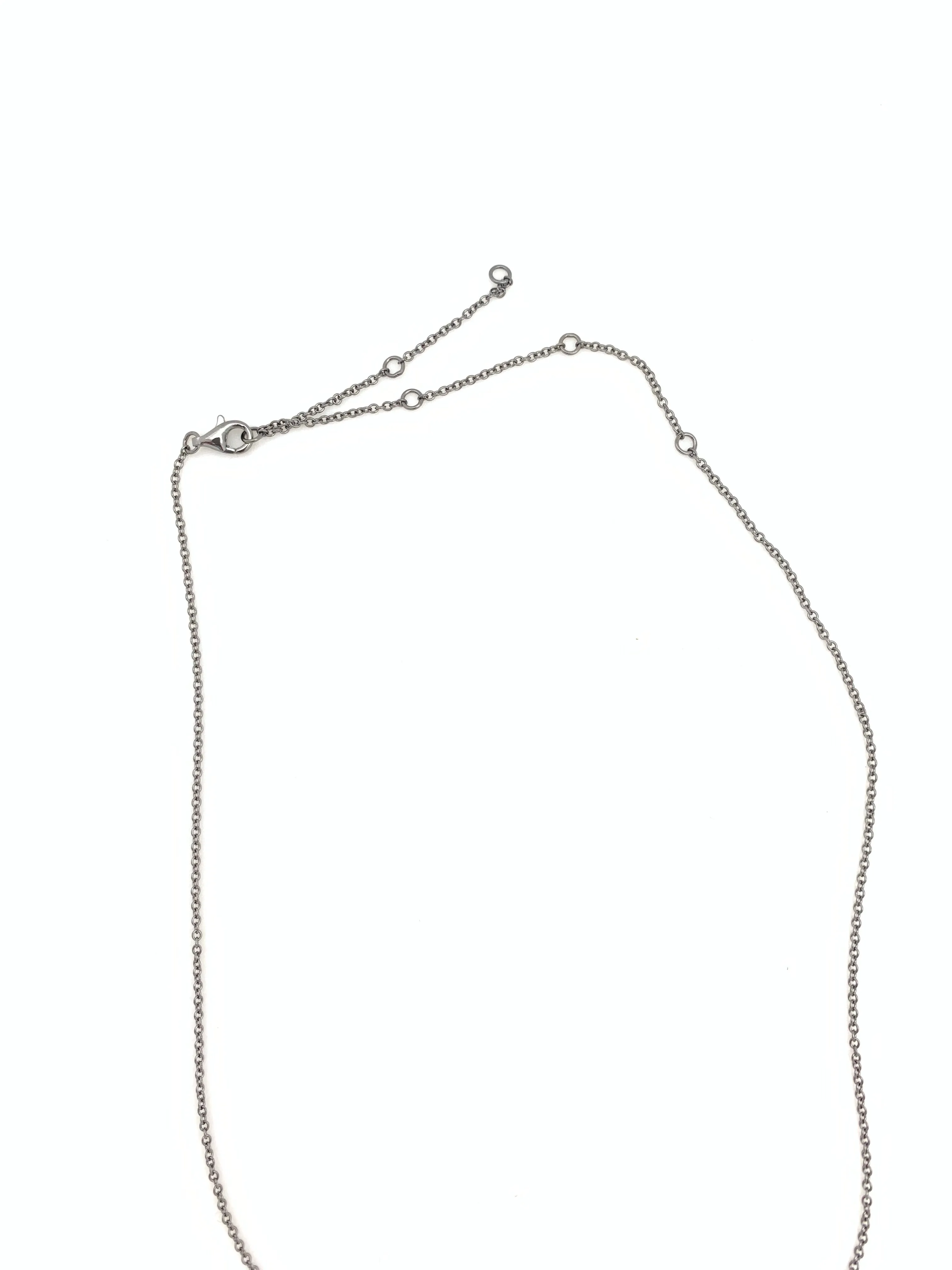 Pave Diamond Coin Necklace