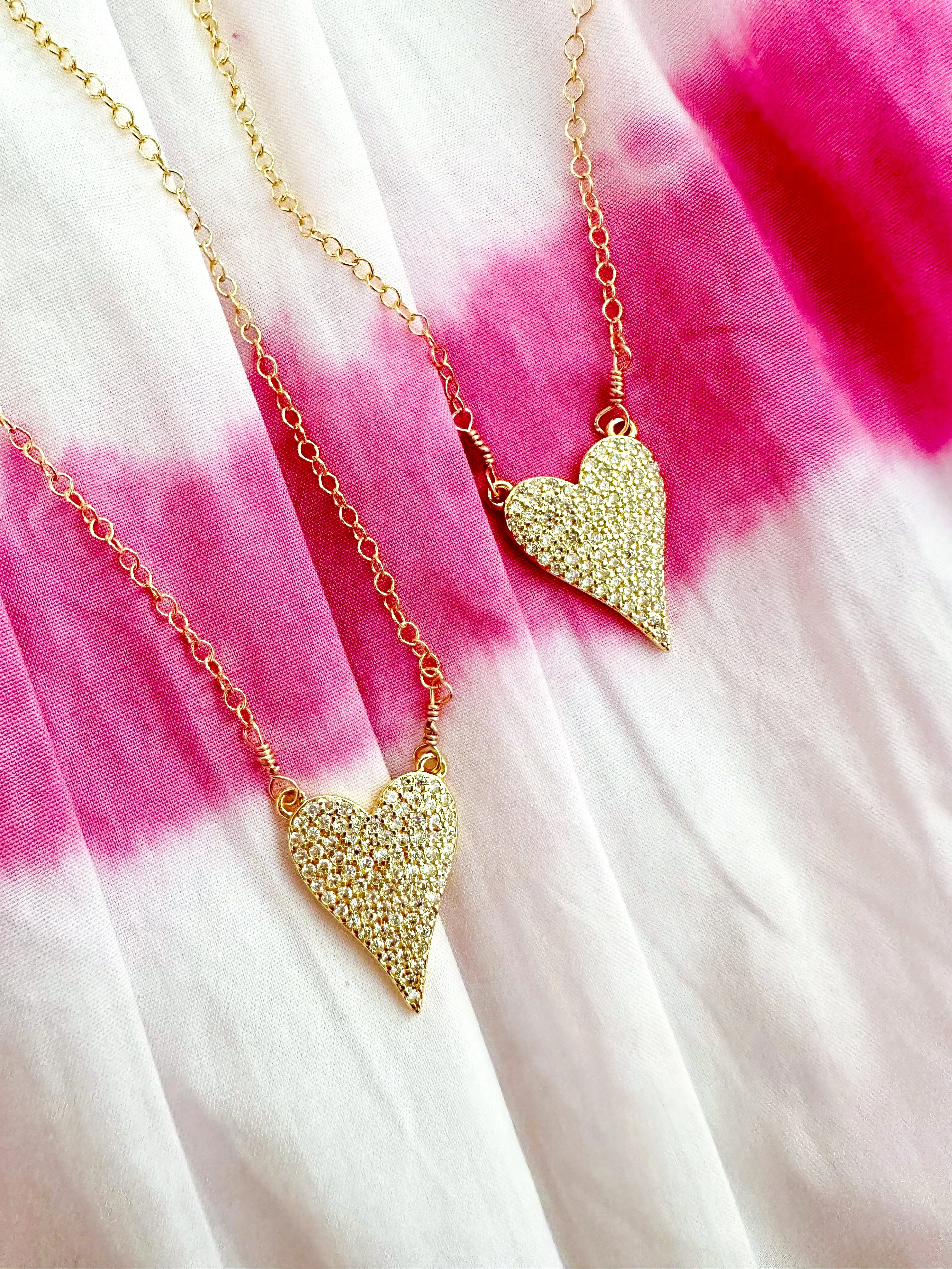 Pave Heart Necklace