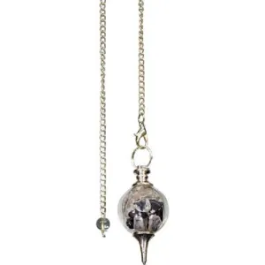 Pendulum Quartz Hematite Chips Glass Sophoroton