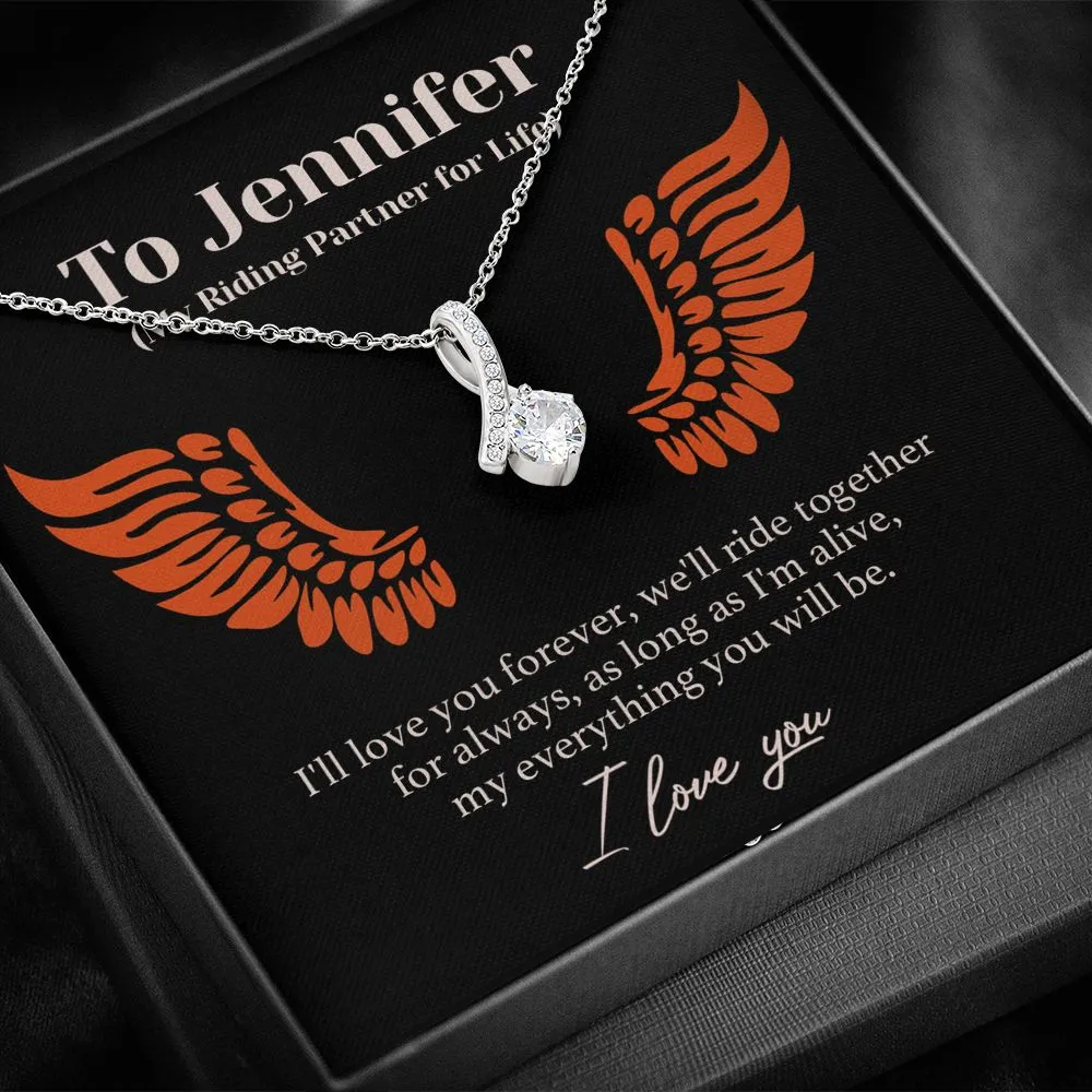 Personalized Riding Partner Forever Love Necklace