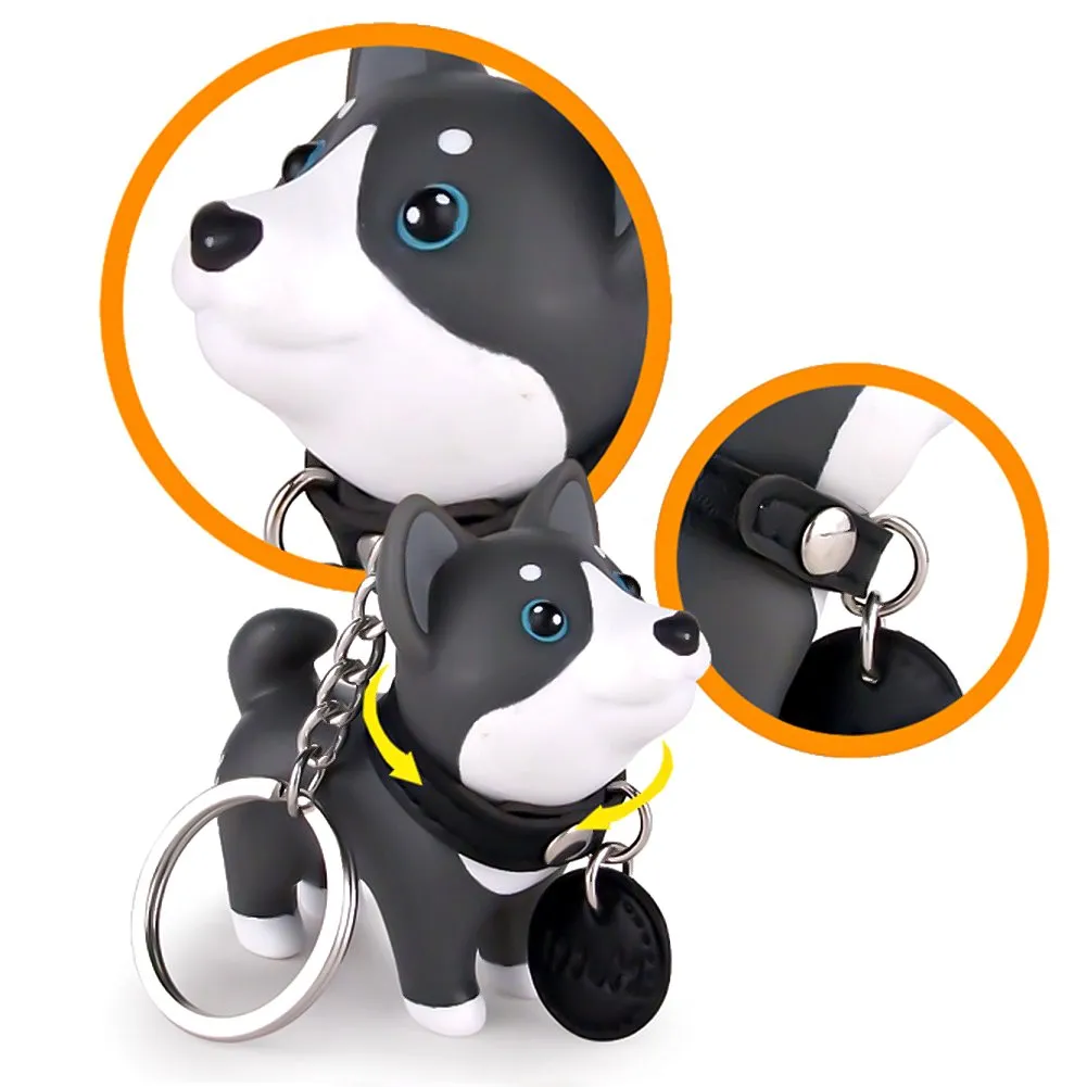 Pet Me Doggie Hutti Husky Key Chain