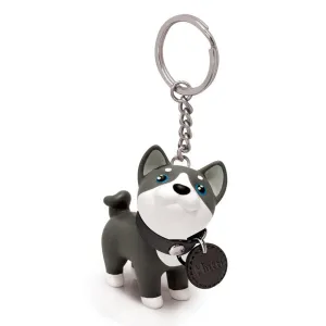 Pet Me Doggie Hutti Husky Key Chain