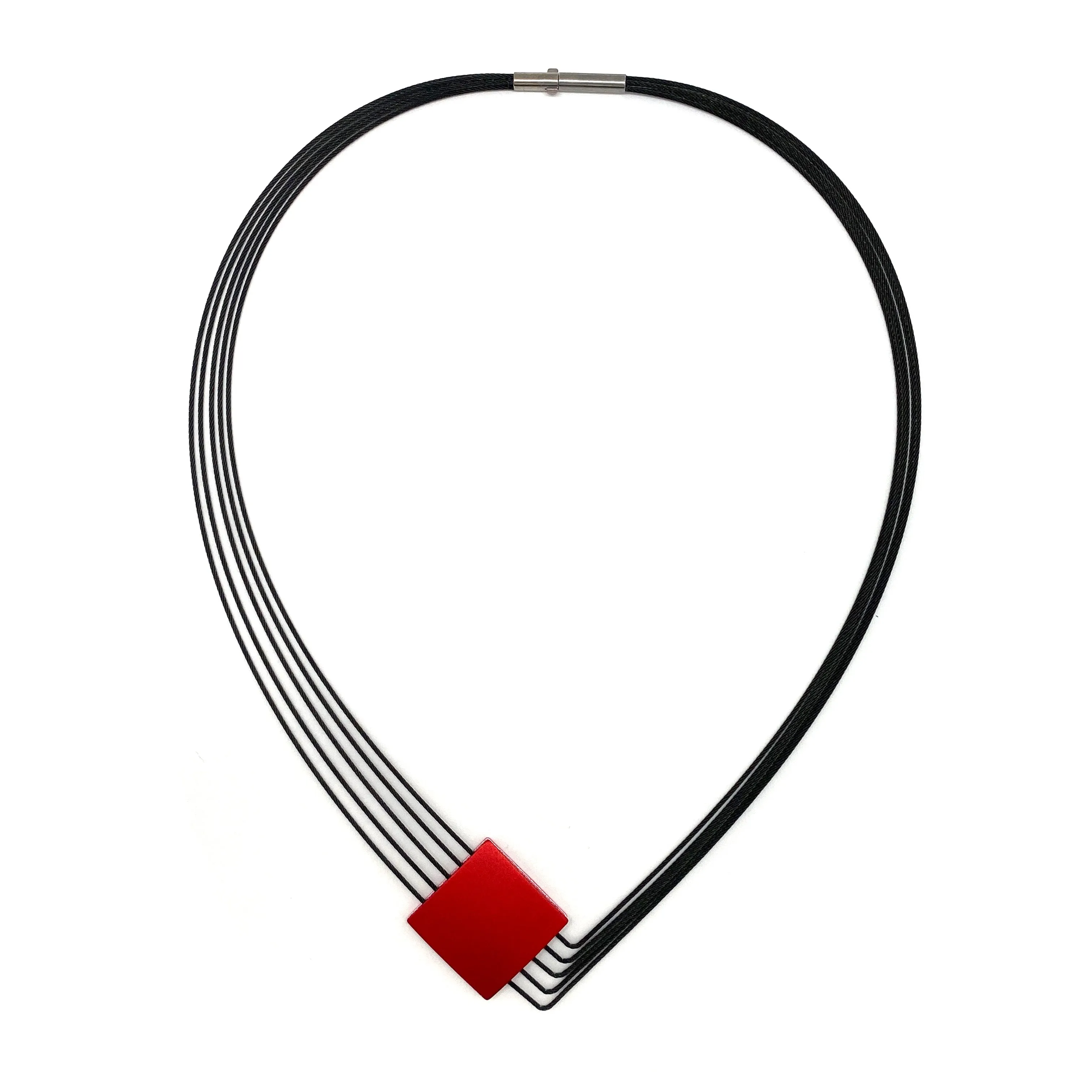 Pink & Red "V" Necklace