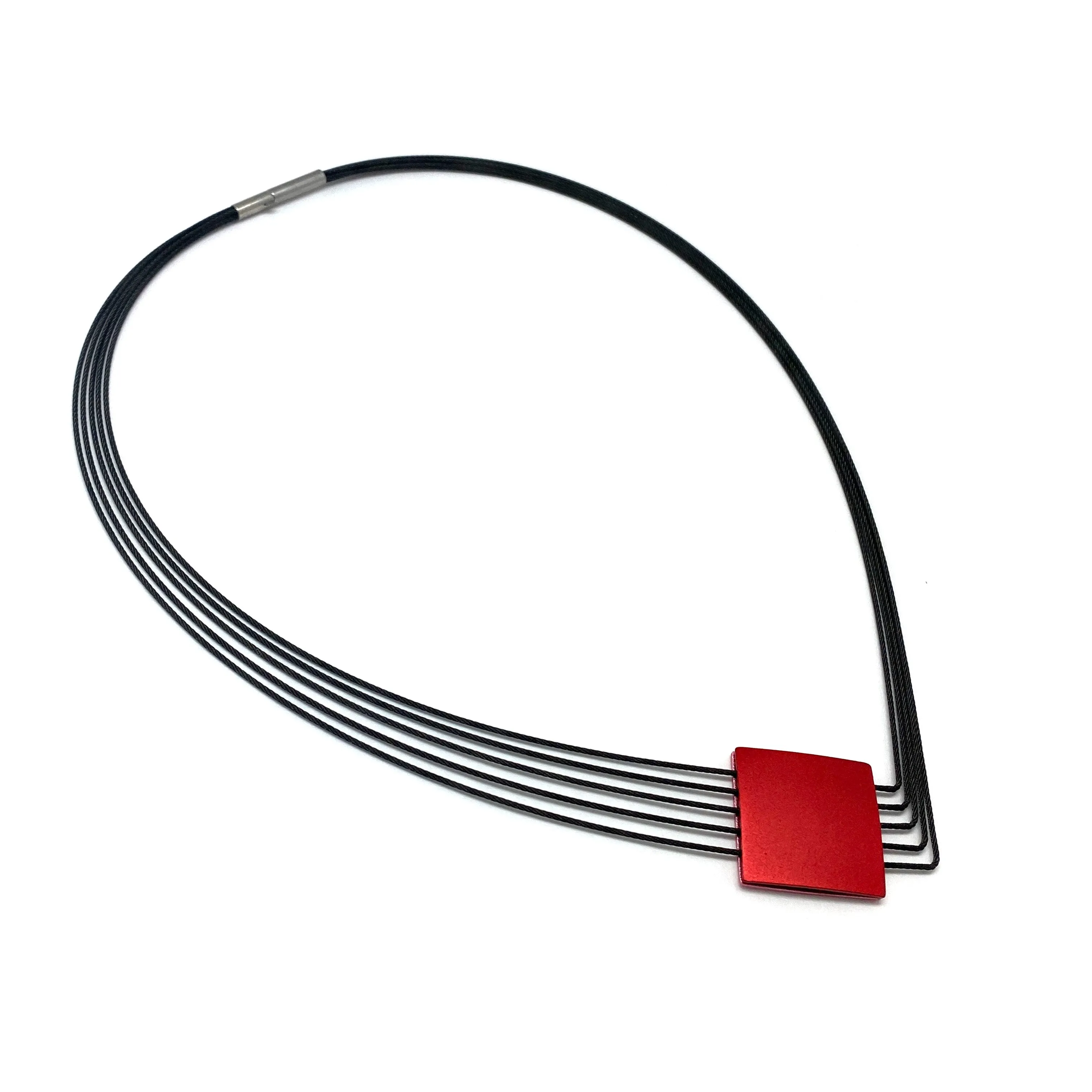 Pink & Red "V" Necklace