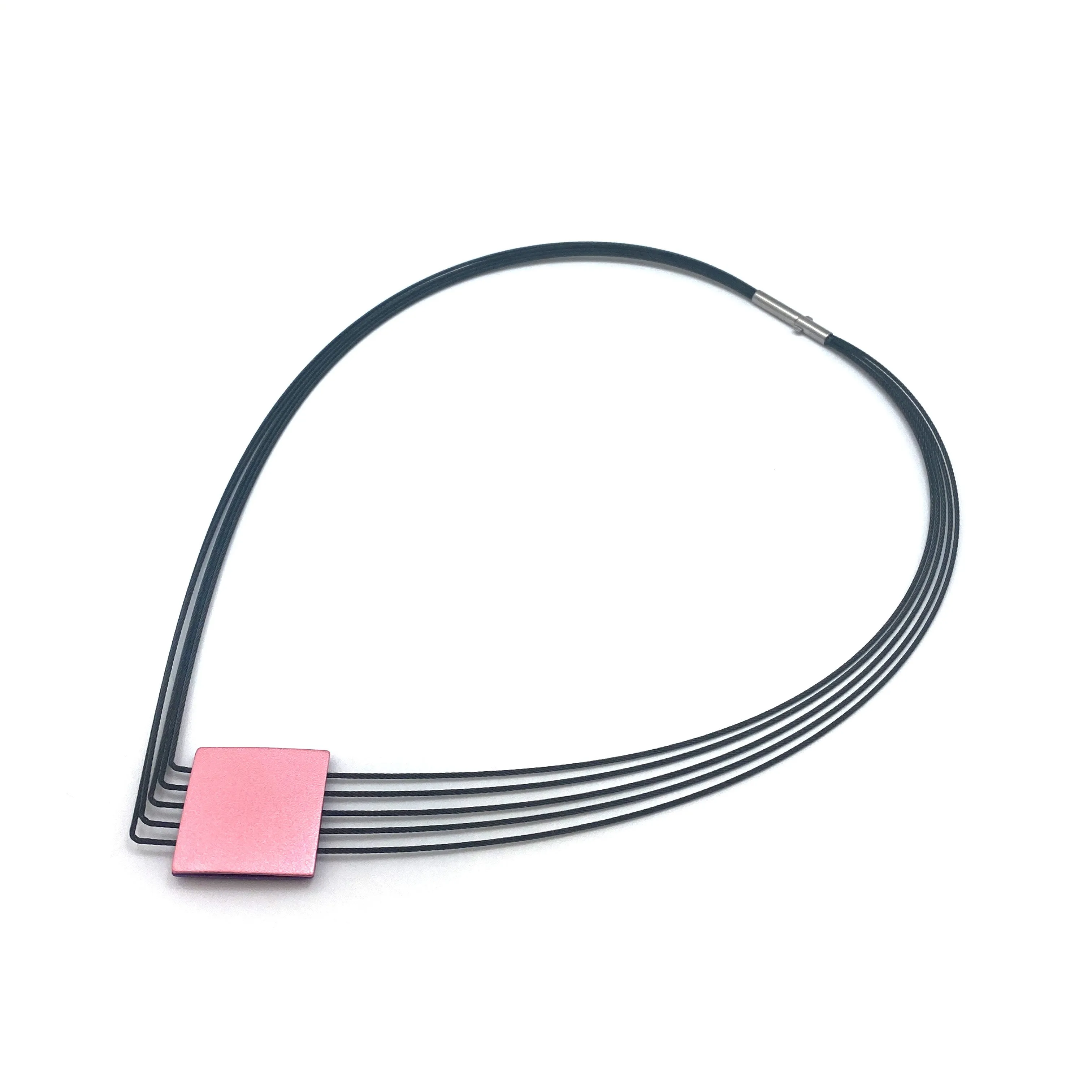 Pink & Red "V" Necklace