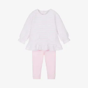 Pink & White Stripe Top & Leggings