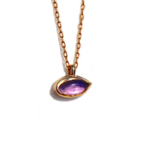 Purple Tourmaline Eye Necklace