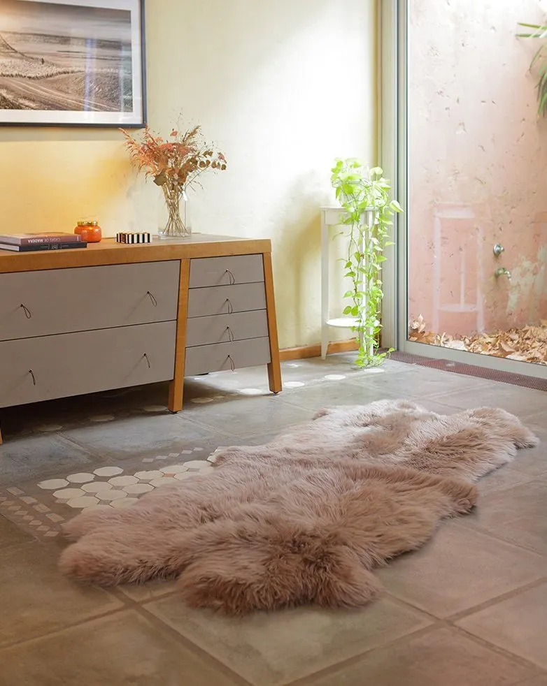 Quad Sheepskin Rug - Grey Stone  -  (3.5´ x 6.5´ )