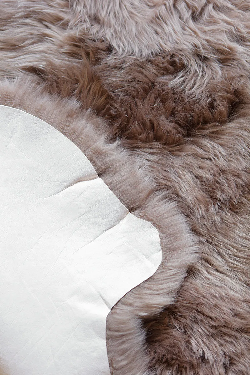 Quad Sheepskin Rug - Grey Stone  -  (3.5´ x 6.5´ )