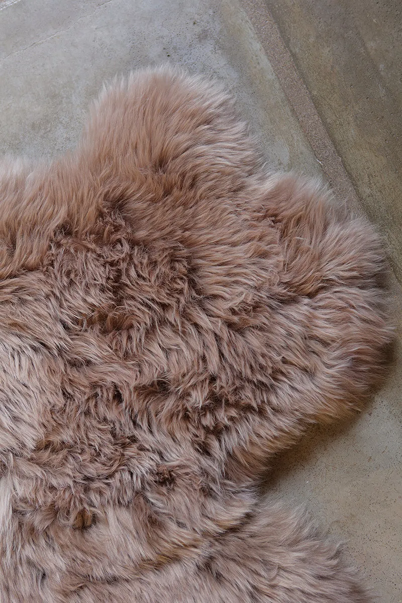 Quad Sheepskin Rug - Grey Stone  -  (3.5´ x 6.5´ )